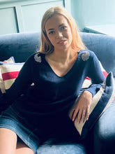 Load image into Gallery viewer, Gold Rio Bell Sleeve Jumper