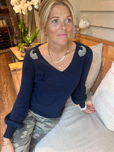 Load image into Gallery viewer, Gold Rio Bell Sleeve Jumper