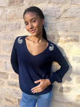 Load image into Gallery viewer, Gold Rio Bell Sleeve Jumper