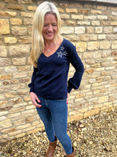 Load image into Gallery viewer, Sparkle Las Vegas Bell Sleeve Jumper