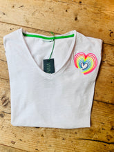 Load image into Gallery viewer, Rainbow heart t-shirt