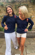 Load image into Gallery viewer, V neck Sydney Bell Sleeve Jumper