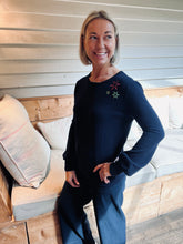 Load image into Gallery viewer, Round neck Chicago Bell Sleeve Jumper
