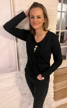 Load image into Gallery viewer, Navy long sleeve Vienna