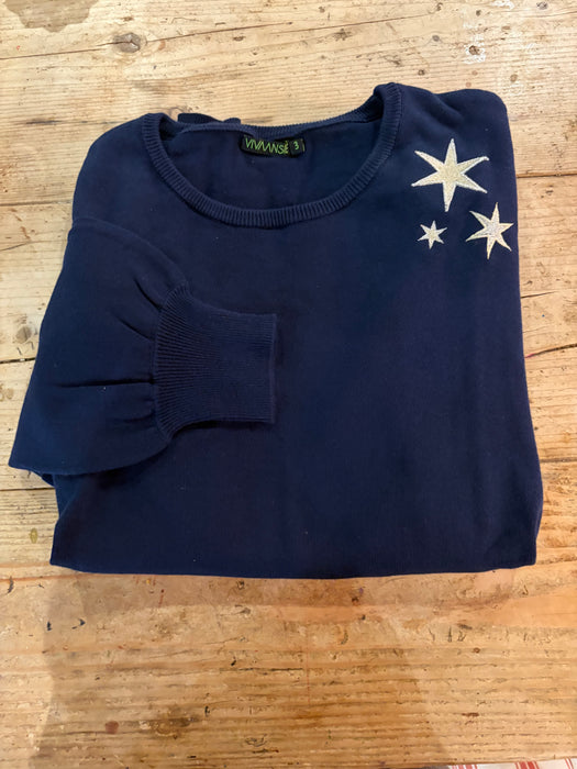 Solid gold star bell sleeve