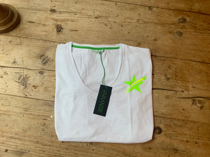 Neon green and yellow England t-shirt