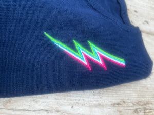 Bell sleeve lightning bolt