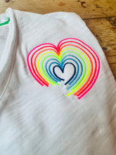 Load image into Gallery viewer, Rainbow heart t-shirt