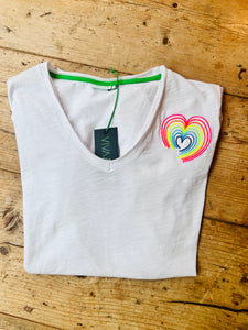 Rainbow heart t-shirt