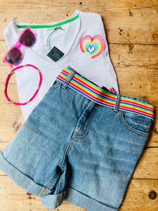 Rainbow heart t-shirt
