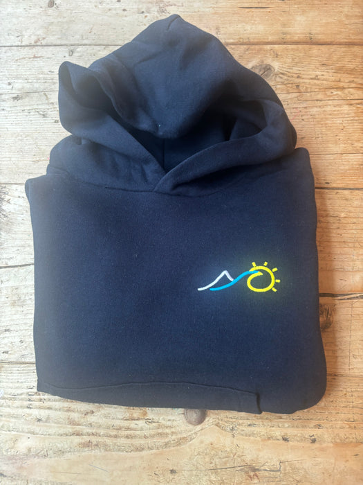 Navy wave hoodie