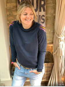 Navy St Tropez Sweatshirt
